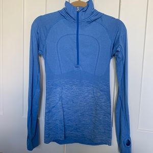 Blue quarter zip, Lulu lemon workout top